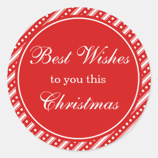 Balise cadeau de Noël rouge et blanc Stickers