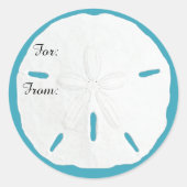 Balise cadeau de sable turquoise Dollar Stickers d (Devant)