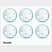 Balise cadeau de sable turquoise Dollar Stickers d (Feuille)