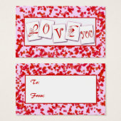 Balise Cadeau de Saint-Valentin (Devant & derrière)