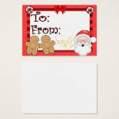 Balise cadeau de vacances (Devant & derrière)