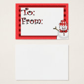 Balise cadeau de vacances (Devant & derrière)