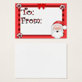 Balise cadeau de vacances du Père Noël (Devant & derrière)