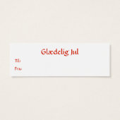 Balise cadeau Drapeau Danois (Dos)