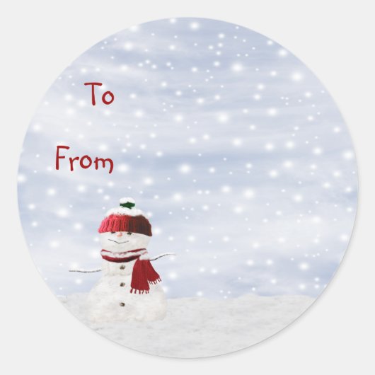 Balise cadeau Étiquette Sticky Christmas (Devant)