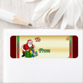 Balise cadeau étiquettes de Noël (En situation)