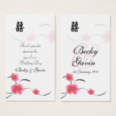 Balise Cadeau Favor Cerise Blossom Double Happi (Devant & derrière)