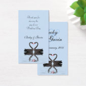 Balise Cadeau Favor Mariage Romancer Swans Ensembl (Bureau)