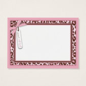 Balise cadeau fille Cheetah Pink D (Dos)