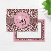 Balise cadeau fille Cheetah rose B (Bureau)