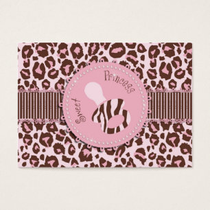Balise cadeau fille Cheetah rose B