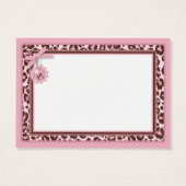 Balise cadeau fille Cheetah rose B (Dos)