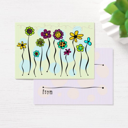 Balise Cadeau Fleurs Sur Bâton (Bureau)