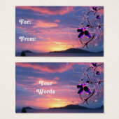 Balise cadeau Floral Sunshine (Devant & derrière)