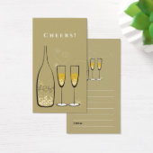Balise cadeau Gold Champagne Bubbly Holiday Party  (Bureau)