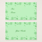 Balise cadeau Green Deco (Devant & derrière)