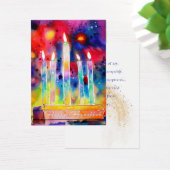 Balise cadeau Hanoukka Festival of Light Watercolo (Bureau)