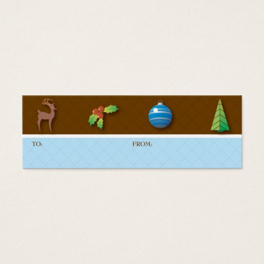 Balise cadeau Icônes de Noël (Devant)