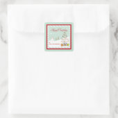Balise cadeau Joyeux Stickers de Noël (Sac)