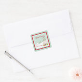 Balise cadeau Joyeux Stickers de Noël (Enveloppe)
