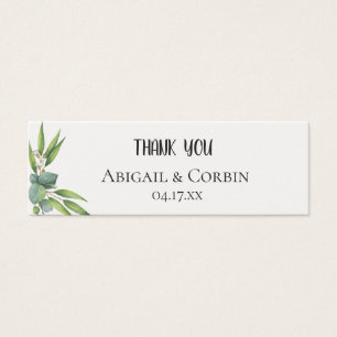 Balise cadeau Mariage Eucalyptus Foliage