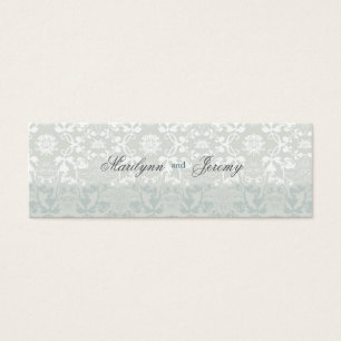 Balise cadeau Merci personnalisé Damask Swirls Lac