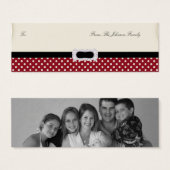 Balise Cadeau Personnalisé 100 Polka Do Christmas (Devant & derrière)