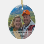 Balise cadeau photo et ornement de Noël (Droite)