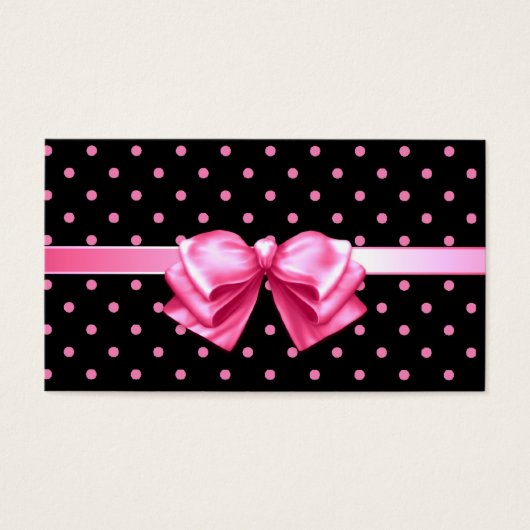 Balise cadeau Pois rose (Devant)