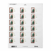 Balise cadeau Pygmée in Tree Chèvre Sticker (Feuille entière)