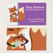 Balise cadeau renard pour la couture couleur perso (Devant & derrière)