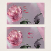 Balise cadeau rose (Devant & derrière)