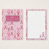 Balise cadeau Rubans roses (Devant & derrière)