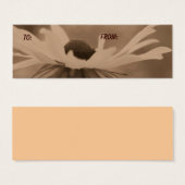 Balise Cadeau Sepia Black Eyed Susan Flower (Devant & derrière)