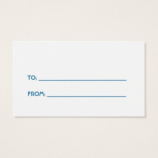 Balise cadeau Snowman (Dos)