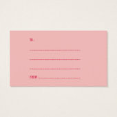 Balise cadeau XOXO Love And Kisses Valentine's Day (Dos)