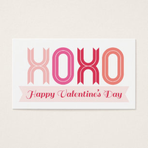 Balise cadeau XOXO Love And Kisses Valentine's Day