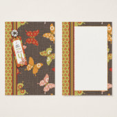 Balise cadeaux TY aux papillons rétro (Devant & derrière)