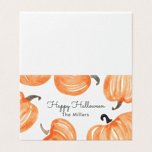 Balise citrouille Patch Halloween Goodie Bag (Outside Unfolded)