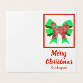 Balise Cockapoo Silhouette Christmas Dog & Green B (Outside Unfolded)