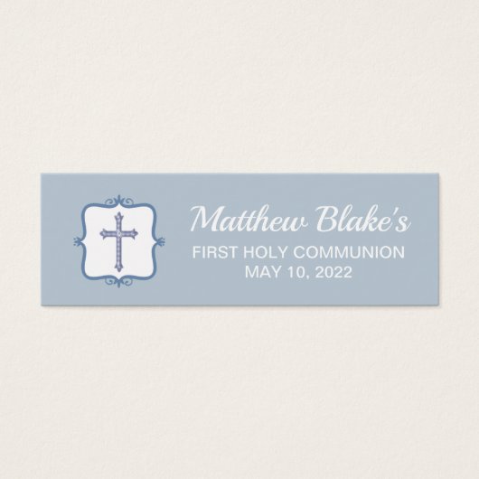 Balise Croix Bleue Sainte Communion Favoriser (Devant)
