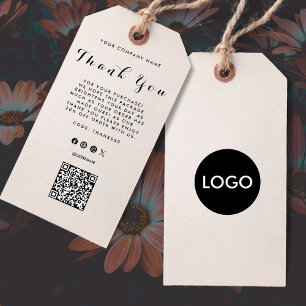 Balise d'accrochage du Étiquette de code QR du log