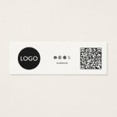Balise d'accrochage du Étiquette de code QR du log (Devant)