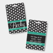 Balise de bagage à points / Badge (Avant & arrière)