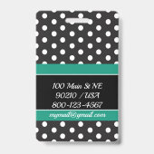 Balise de bagage à points / Badge (Arrière)