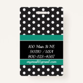 Balise de bagage à points / Badge (Dos)