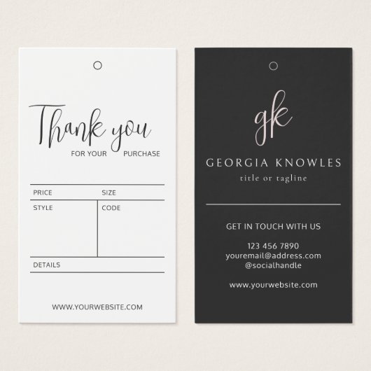 Balise de blocage de prix de marque professionnell (Devant & derrière)