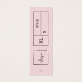 Balise de blocage du logo de l'entreprise rose Pri (Devant)