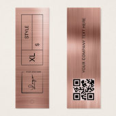 Balise de blocage du logo de l'entreprise rose Pri (Devant & derrière)