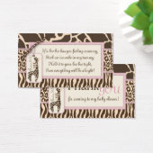 Balise de cadeau de fille Safari B (Bureau)